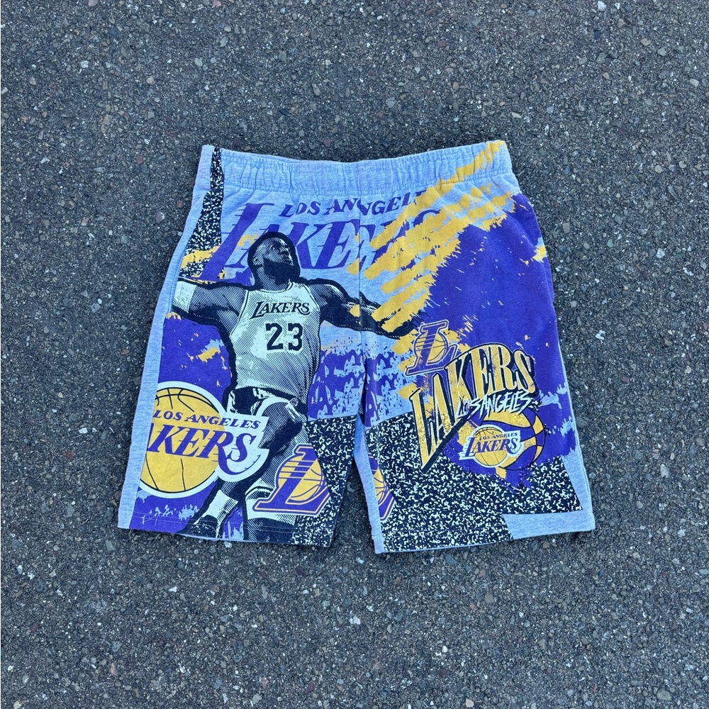 Y2K Los Angeles Lakers LeBron James Basketball Shorts